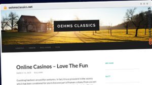 Publish Guest Post on oehmsclassics.net