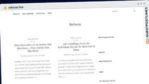 Publish Guest Post on refocus.live