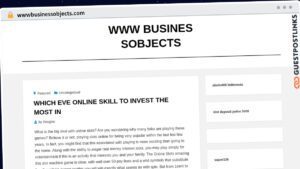 Publish Guest Post on wwwbusinessobjects.com