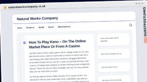 Publish Guest Post on naturalworkscompany.co.uk