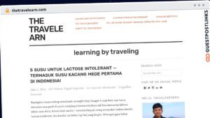 Publish Guest Post on thetravelearn.com