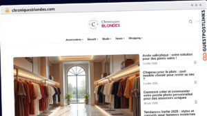 Publish Guest Post on chroniquesblondes.com