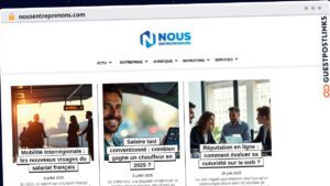 Publish Guest Post on nousentreprenons.com