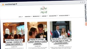 Publish Guest Post on reve2mariage.fr