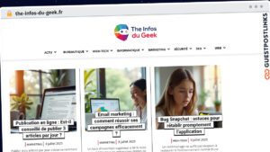 Publish Guest Post on the-infos-du-geek.fr