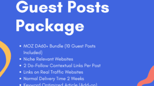 DA 60 Guest Posting Package - 10 Guest Posts Included