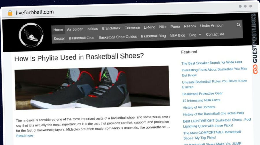 Publish Guest Post on liveforbball.com