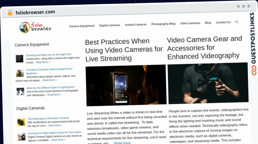 Publish Guest Post on foliobrowser.com