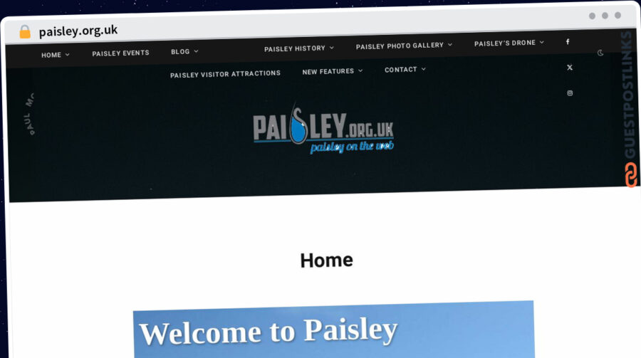 Publish Guest Post on paisley.org.uk