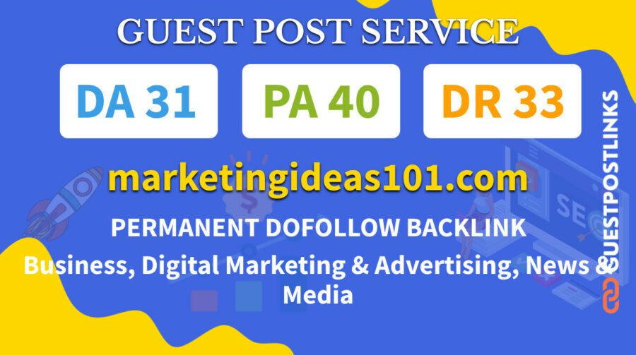 Buy Guest Post on marketingideas101.com