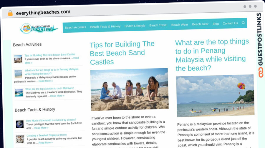 Publish Guest Post on everythingbeaches.com