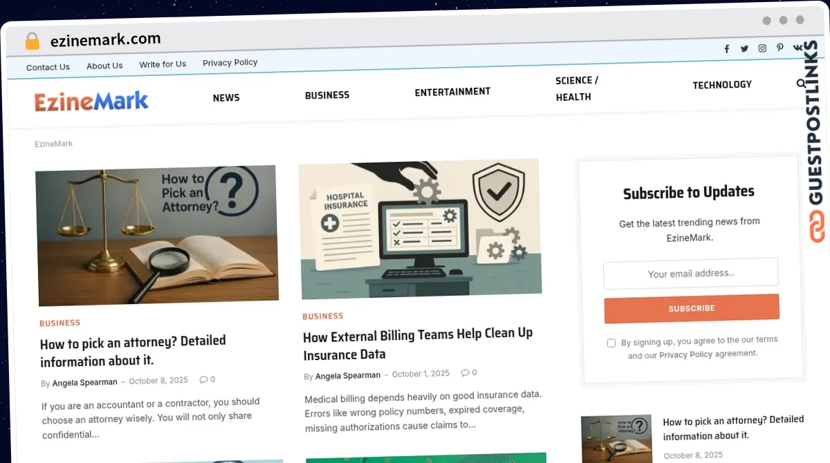 Publish Guest Post on ezinemark.com