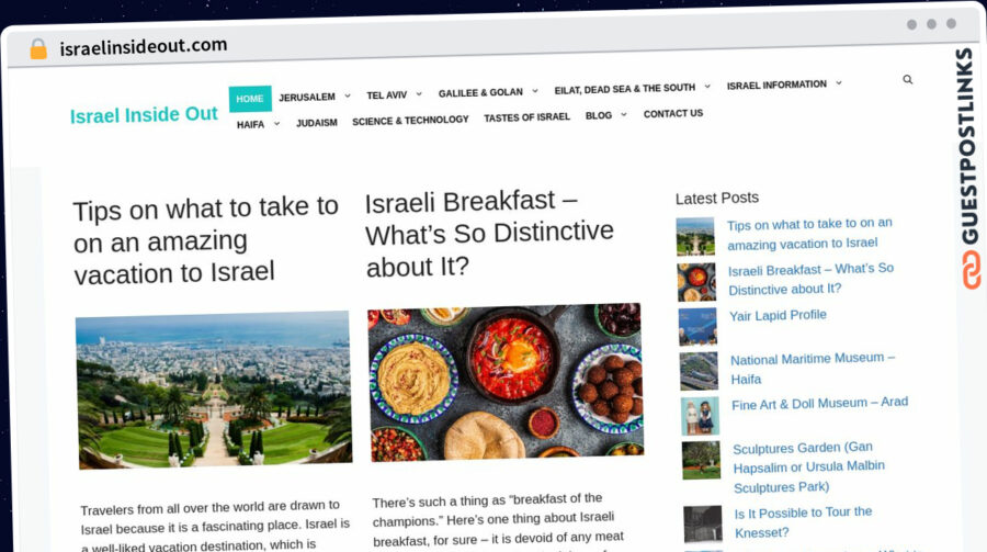 Publish Guest Post on israelinsideout.com