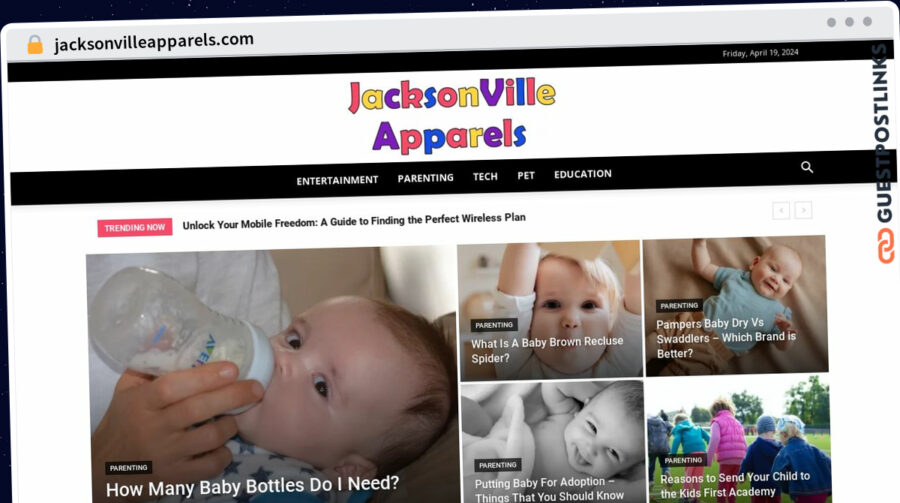 Publish Guest Post on jacksonvilleapparels.com