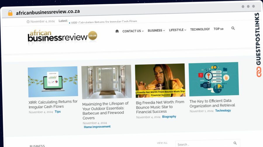 Publish Guest Post on africanbusinessreview.co.za