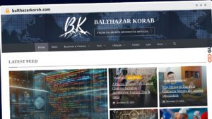 Publish Guest Post on balthazarkorab.com