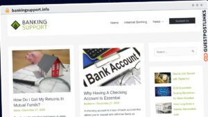 Publish Guest Post on bankingsupport.info