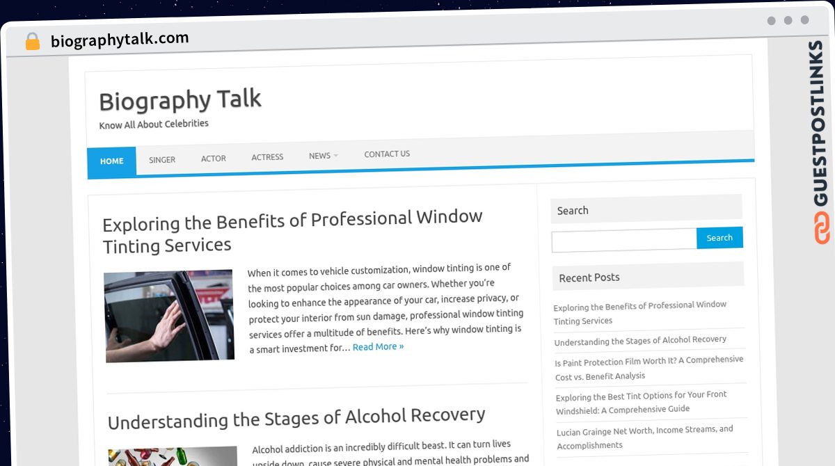 Publish Guest Post on biographytalk.com