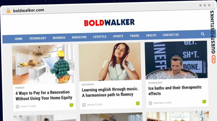 Publish Guest Post on boldwalker.com