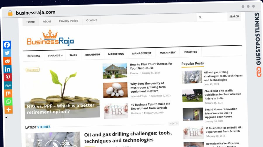 Publish Guest Post on businessraja.com