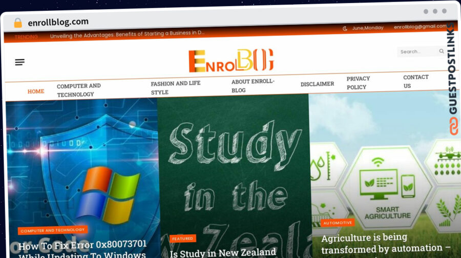 Publish Guest Post on enrollblog.com