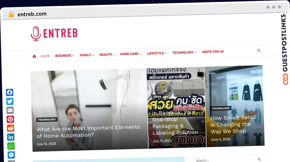 Publish Guest Post on entreb.com