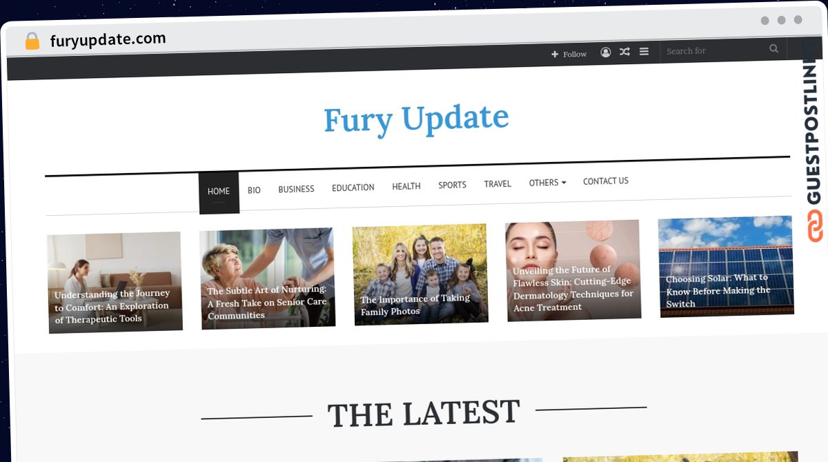 Publish Guest Post on furyupdate.com