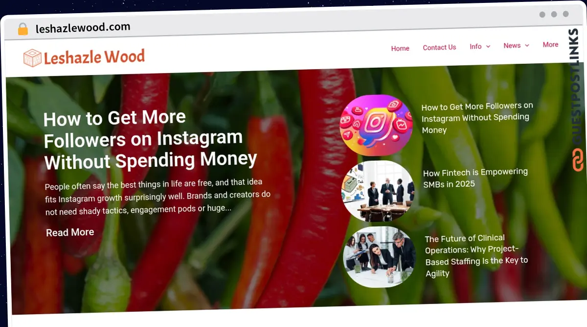 Publish Guest Post on leshazlewood.com