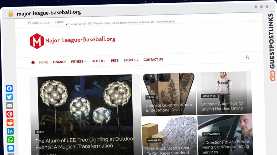 Publish Guest Post on major-league-baseball.org