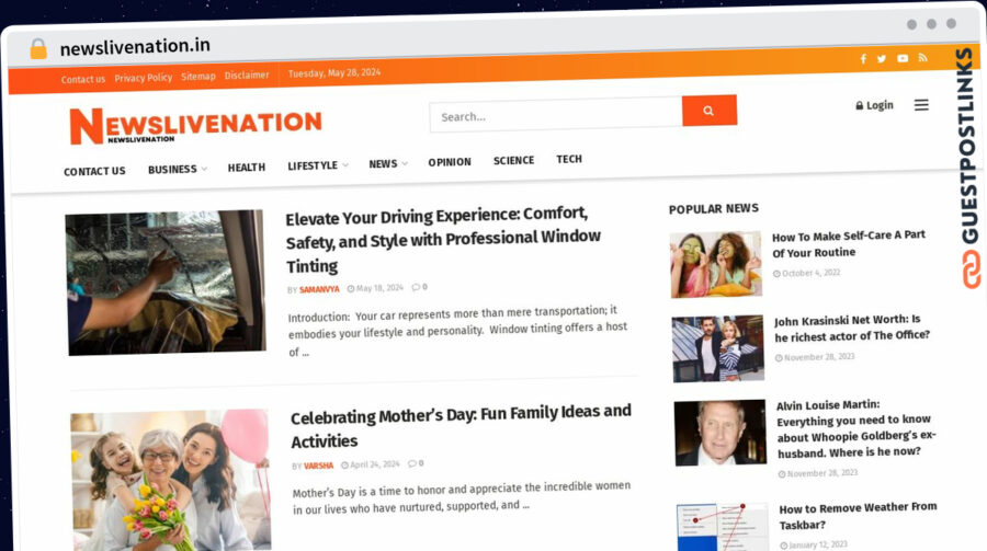 Publish Guest Post on newslivenation.in