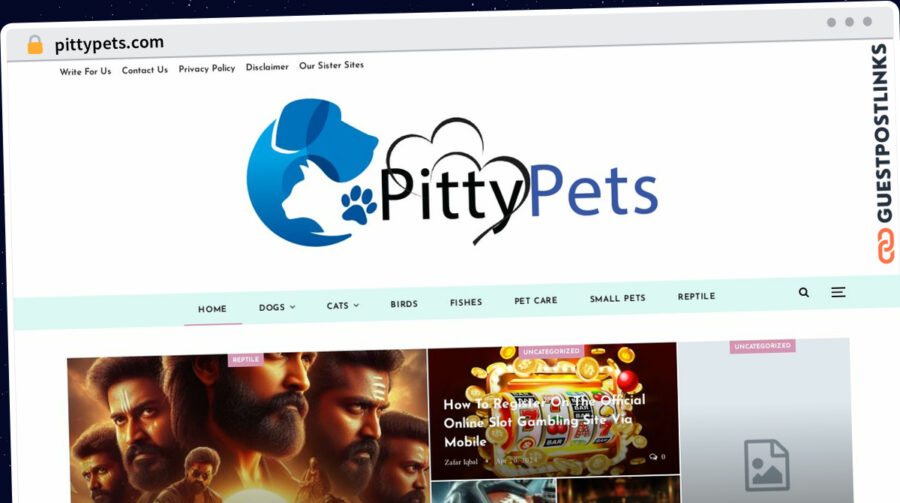 Publish Guest Post on pittypets.com