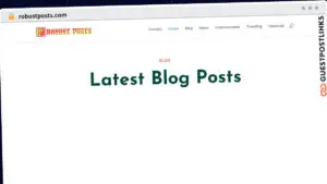 Publish Guest Post on robustposts.com