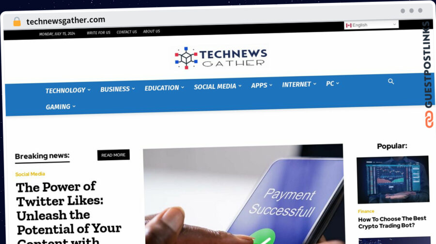 Publish Guest Post on technewsgather.com