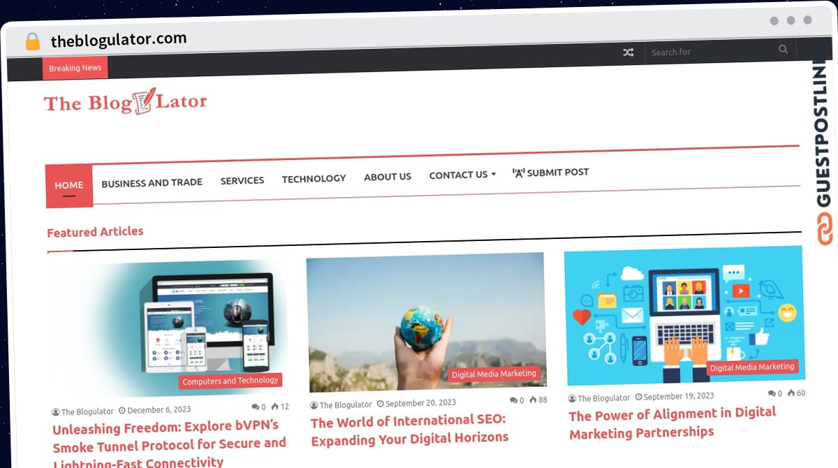 Publish Guest Post on theblogulator.com