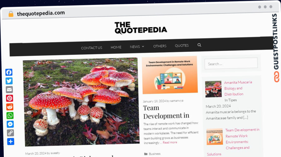 Publish Guest Post on thequotepedia.com