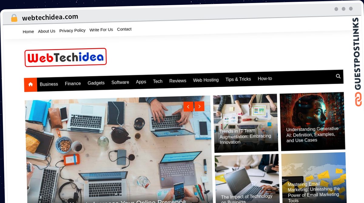 Publish Guest Post on webtechidea.com