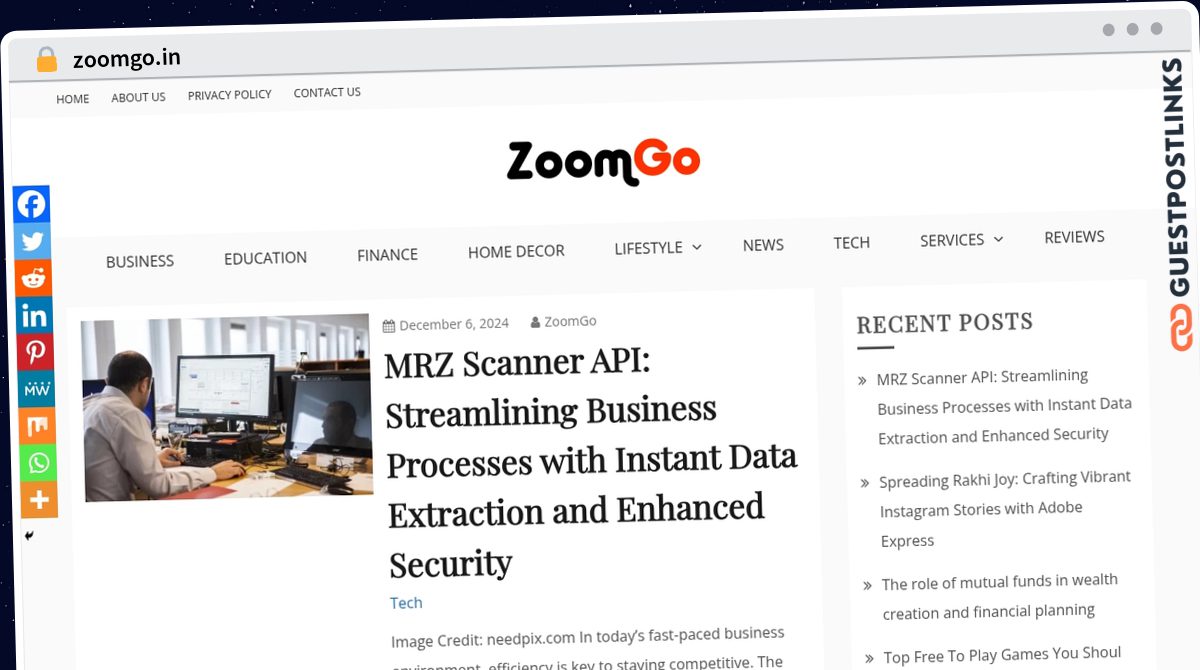Publish Guest Post on zoomgo.in