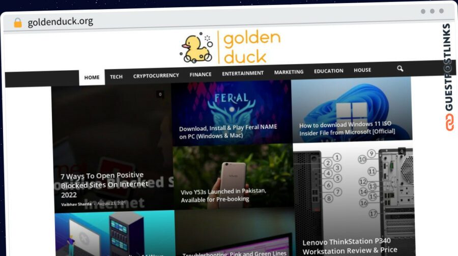 Publish Guest Post on goldenduck.org