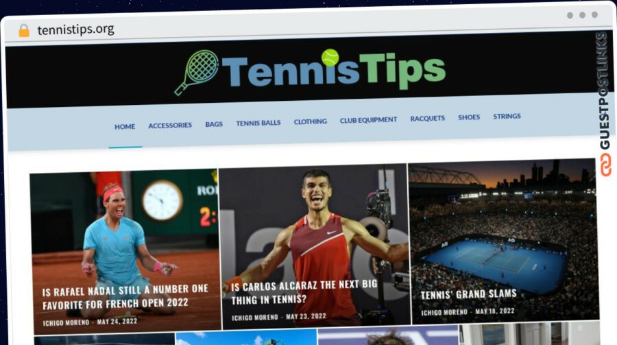 Publish Guest Post on tennistips.org