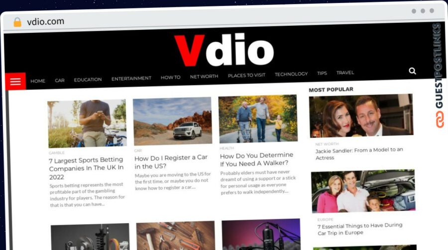 Publish Guest Post on vdio.com