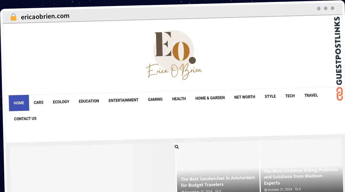 Publish Guest Post on ericaobrien.com