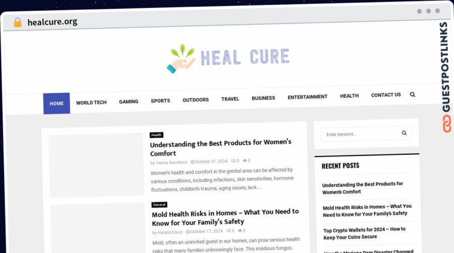 Publish Guest Post on healcure.org