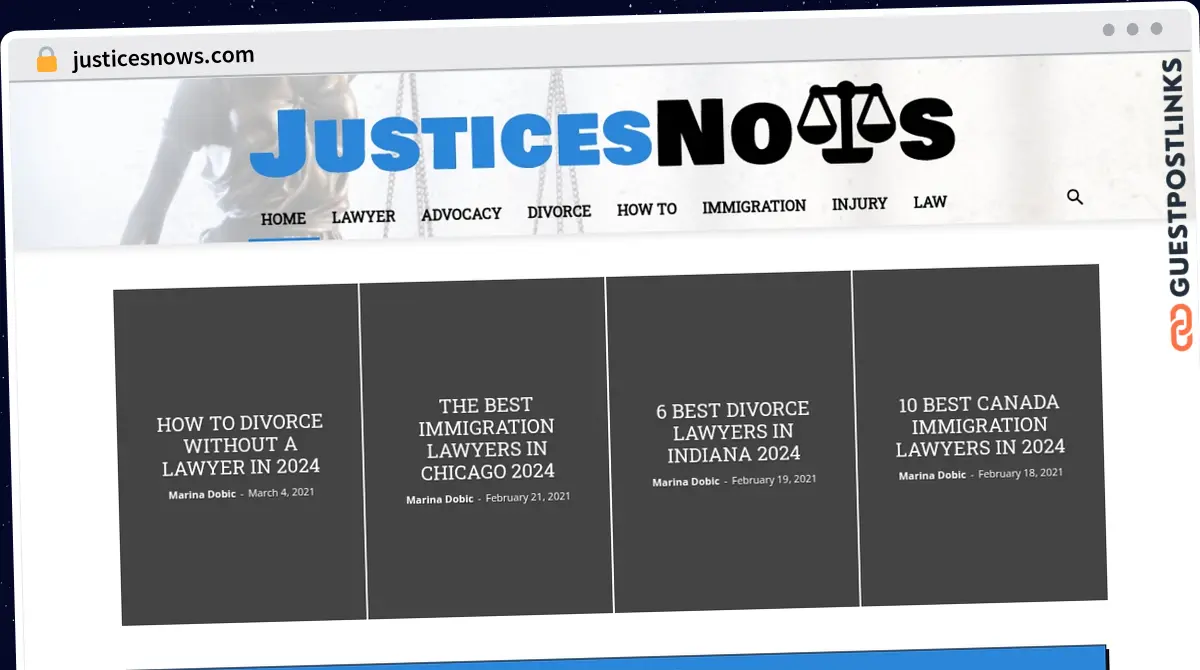 Publish Guest Post on justicesnows.com