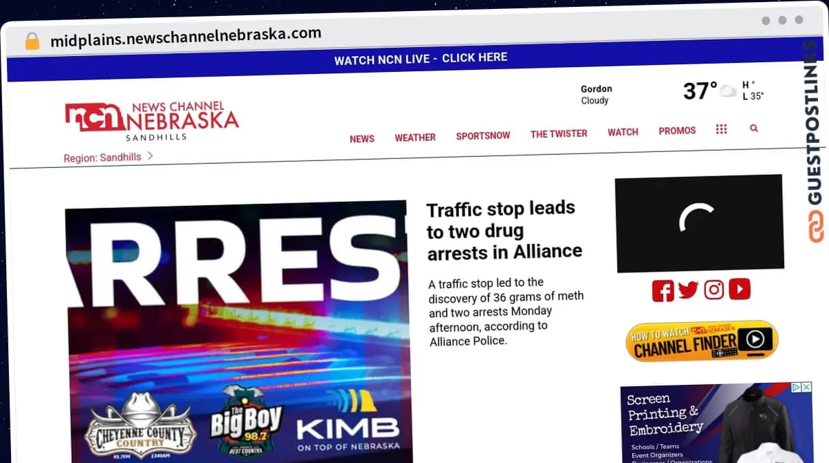 Publish Guest Post on midplains.newschannelnebraska.com