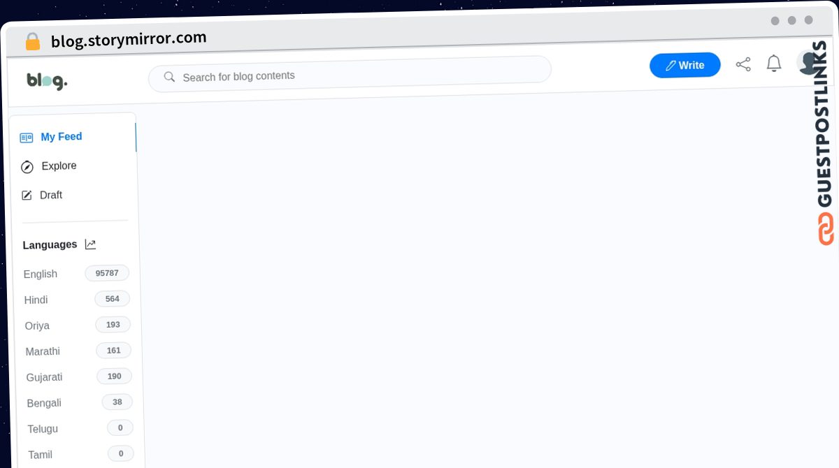 Publish Guest Post on blog.storymirror.com