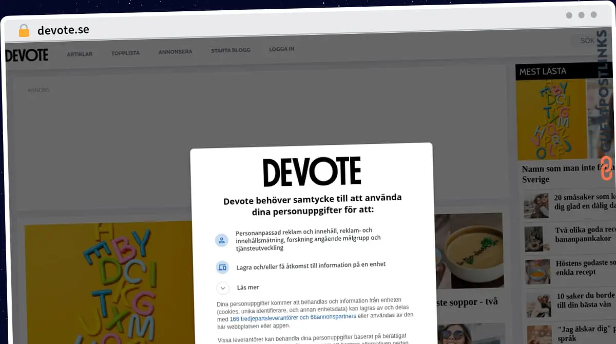 Publish Guest Post on devote.se