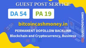 Buy Guest Post on bitcoincashmoney.in