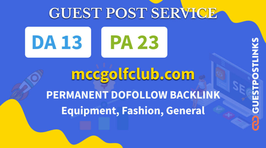 Buy Guest Post on mccgolfclub.com