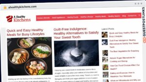 Publish Guest Post on ahealthykitchens.com