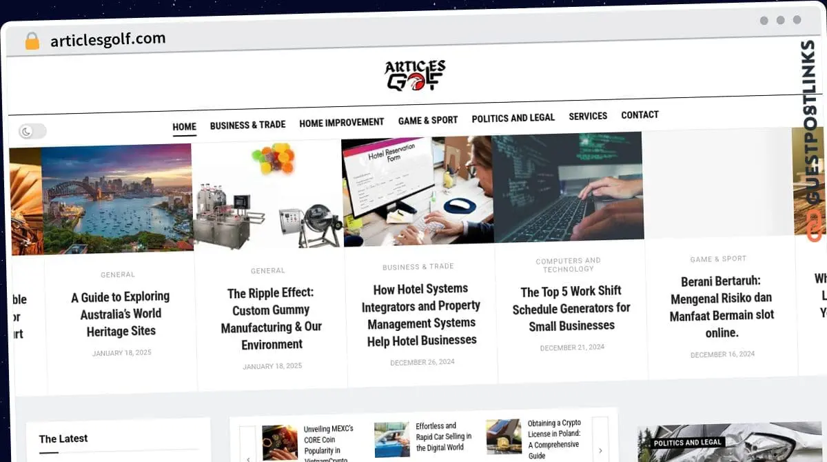 Publish Guest Post on articlesgolf.com